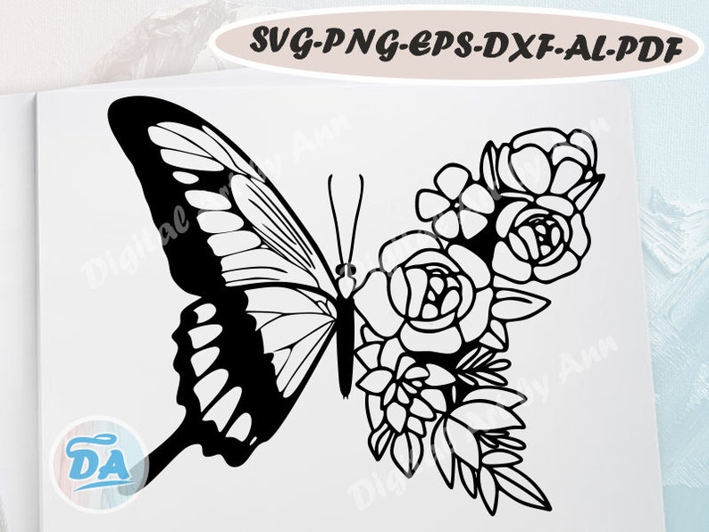 Free Free 110 Rose Butterfly Svg Free SVG PNG EPS DXF File