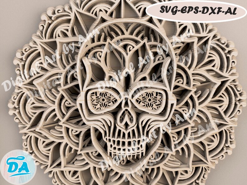 Free Free Layered Mandala Shadow Box 100 SVG PNG EPS DXF File