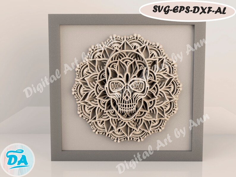 Free Free 222 Cricut Mandala Shadow Box SVG PNG EPS DXF File
