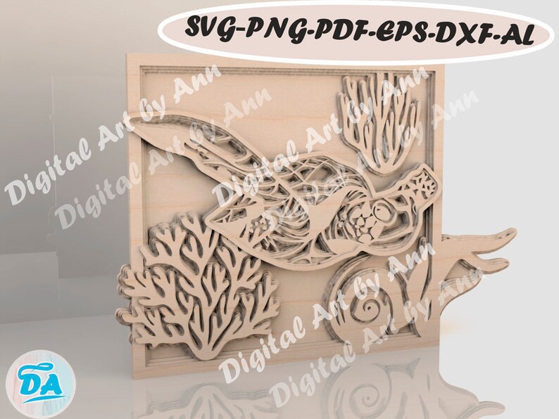 Download Multi Layer Ocean Mandala Wall Art Home Decor Sea Turtle Svg Cricut Laser Cut Model Laser Cut File Commercial Use Clip Art Art Collectibles Vadel Com