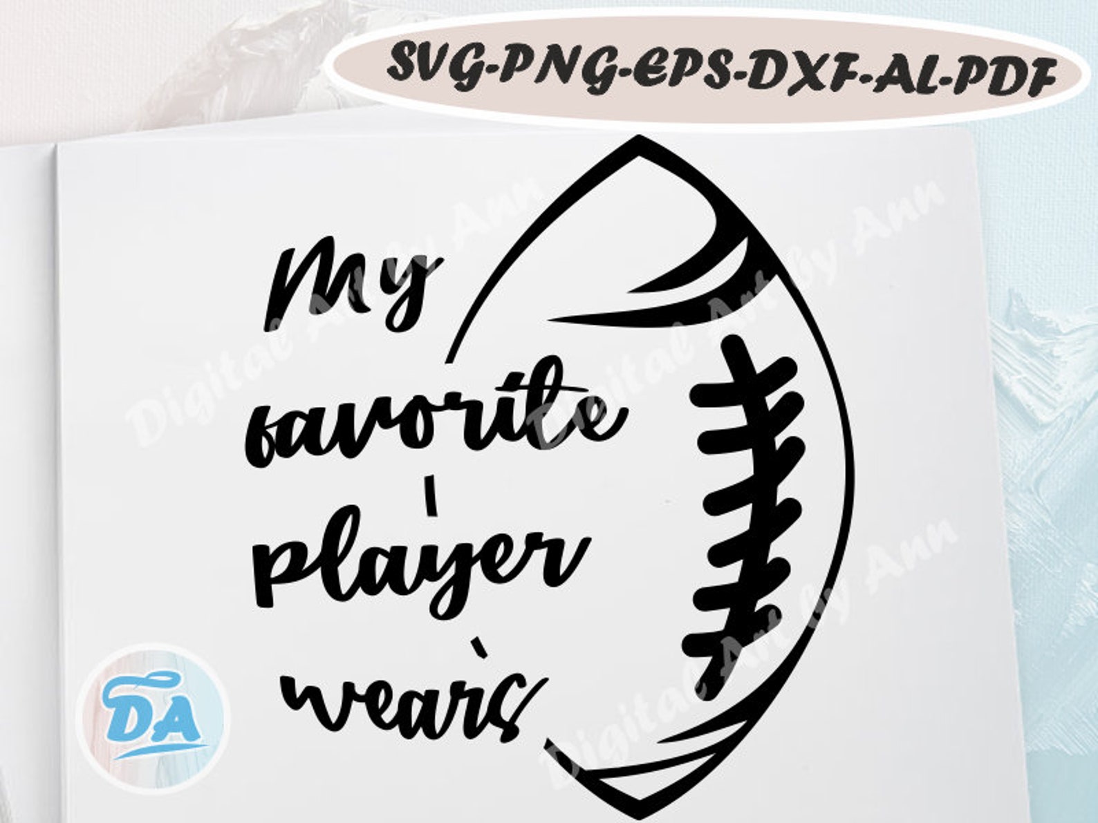 My Favorite Football Player SVG