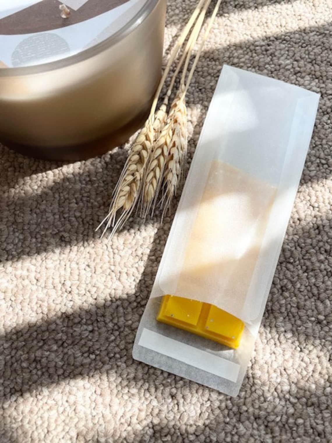 Wax Melt Snap Bar Packaging Peel and Seal Glassine Bags Eco Etsy