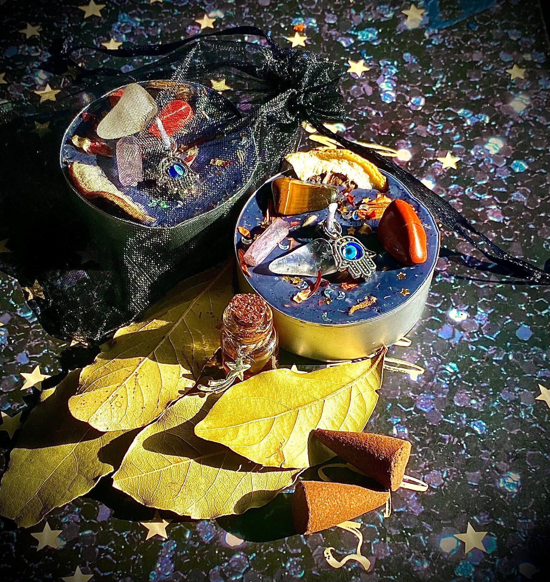 2.5oz Tea Light Candle Customized Spell Kit One Large Etsy