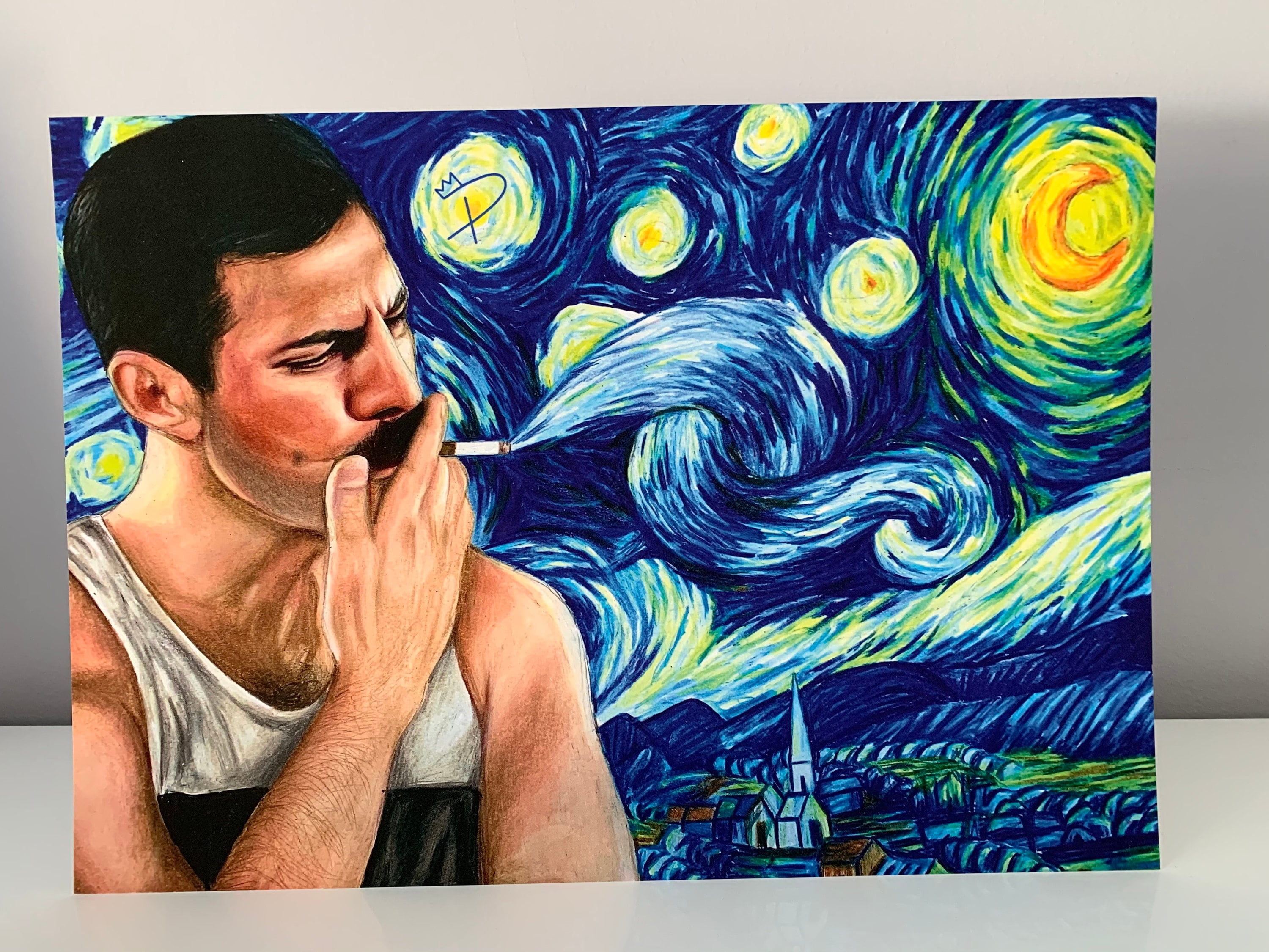 A Starry Night- Art Print - Etsy