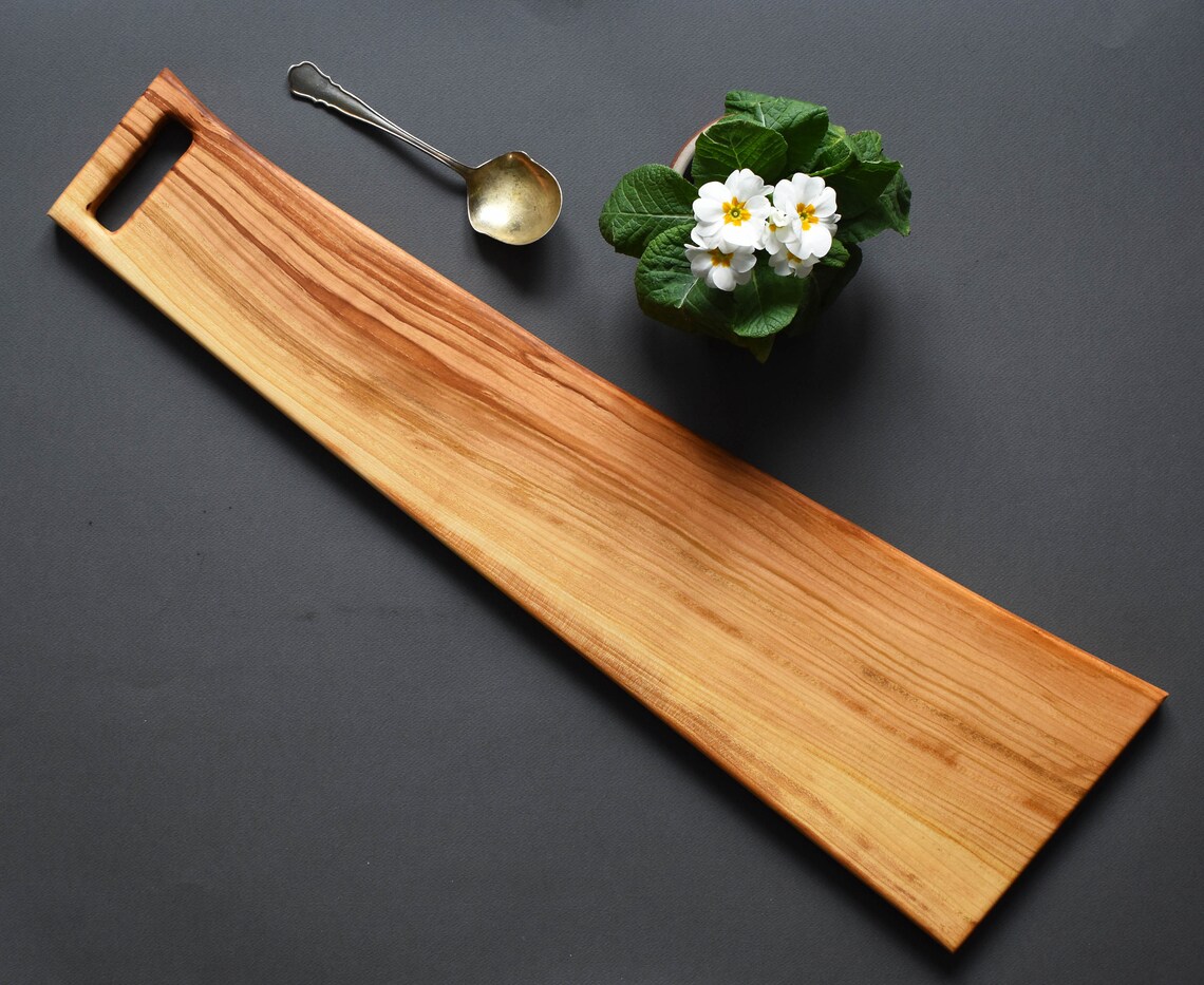 Extra large cherry wood serving board serving tray cutting Etsy