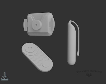 Galactic Knight belt accessoires and wrist communicators 3D files for cosplay/costume