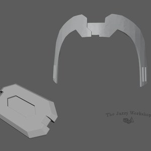 Ashoka head decoration and belt from season 7 3D files for cosplay