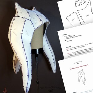 Ashoka head piece EVA foam pattern in PDF file for cosplay