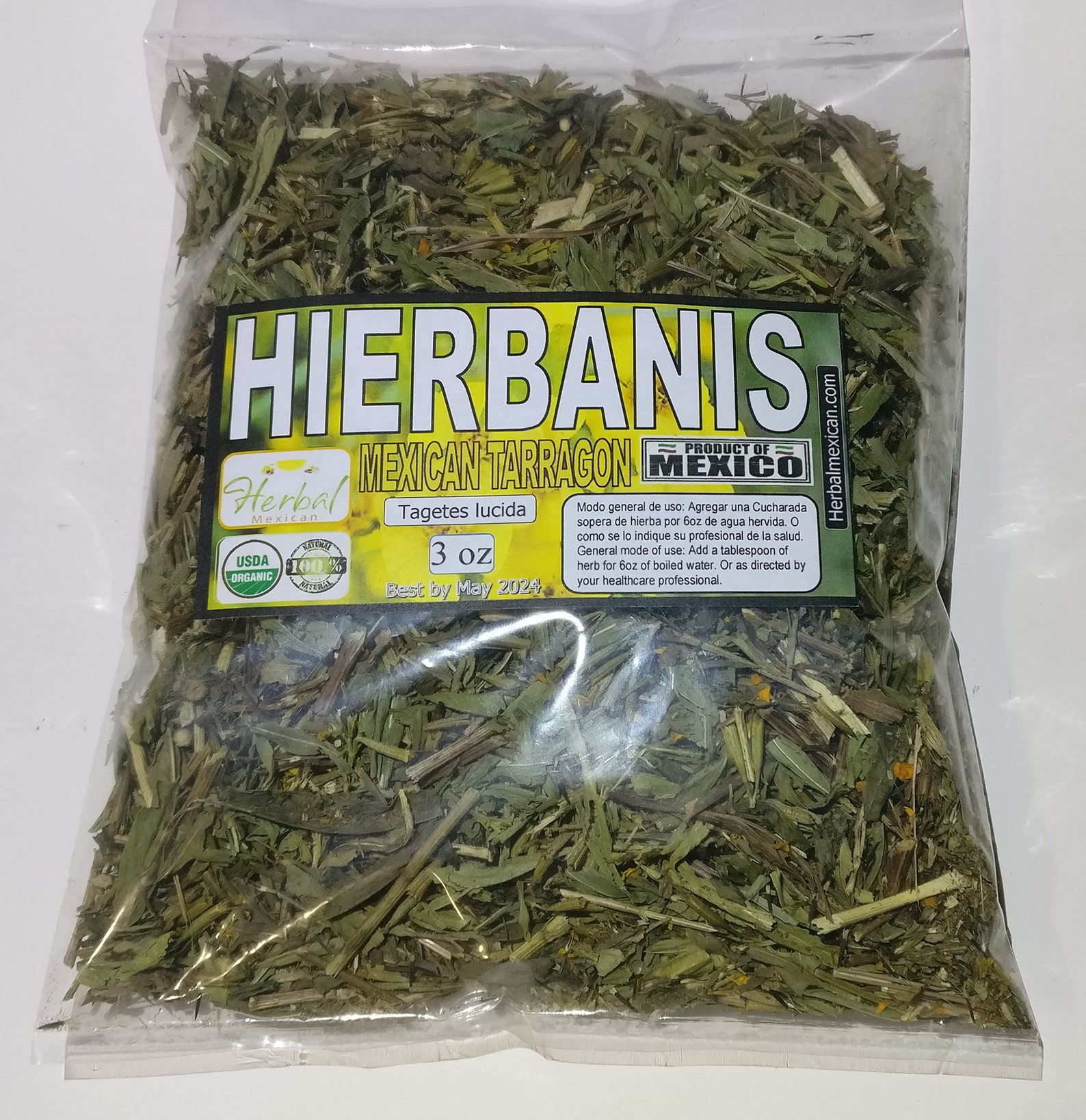 Hierbanis estragón mexicano tegetes lucida caléndula de Etsy