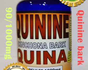 Quinine/Cinchona/peruvian bark jesuit's bark quinine tree 90/1000mg Quina roja Natural Capsules