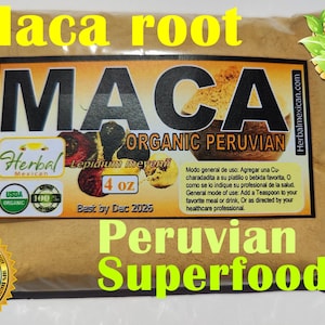 Maca,Maca peruana en polvo 113g, Raiz de maca en polvo, maca powder, maca en polvo,maca root powder Natural organico del Peru 4oz!