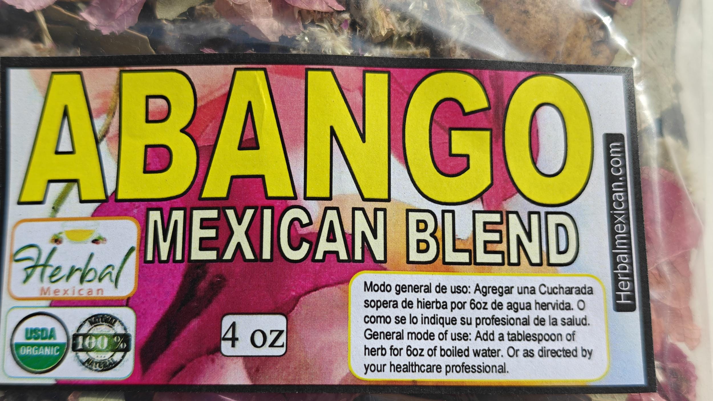 Abango 16 Oz, Abango Te/tea,tizana De Abango Pulmones Y Vias ...