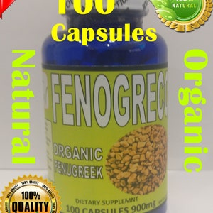 Fenogreco, Fenogreco Capsulas, fenugreek Capsules, semillas de fenogreco 100 Capsulas !!!