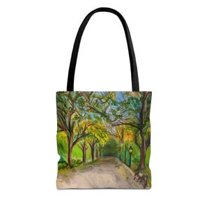Nature Scene Tote Bag | Eco-Friendly Shopping Bag, Outdoor Lover Gift, Art Tote, Tree Pattern Bag, Weekend Getaway