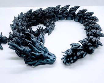 3d Articulated Dragon, Sensory Stress Fidget Toy, 3d Printed Dragon, Stress toy