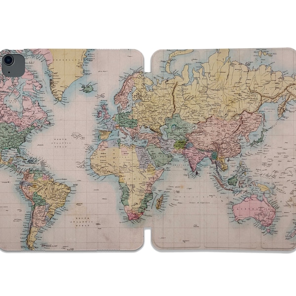 World Map iPad Air 3 4 5 case Earth iPad Mini 6 5 4 case iPad 9.7 10.2 10.5 case iPad Pro 10.5 11 12.9 case iPad 2 3 4 case iPad 2021 case