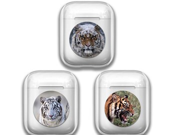 Tiger AirPods-hoes, siliconen beschermhoes