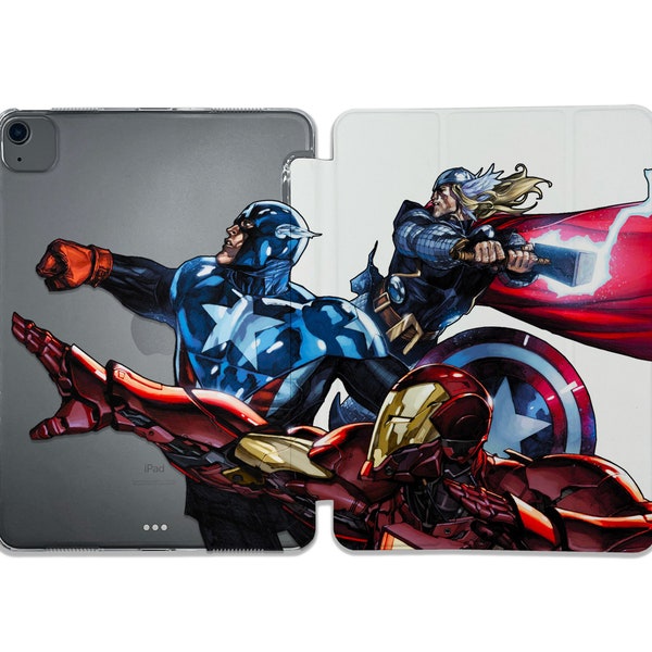 Avengers iPad Air 4 5 Case iPad 11 inch Case Marvel iPad 10.2 inch Case Comics iPad Pro 10.5 Case Superhero iPad Pro 9.7 Case iPad 10.9 Case