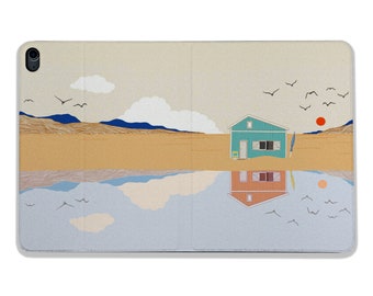 Beach House iPad Case: Nature Art, Protective Cover