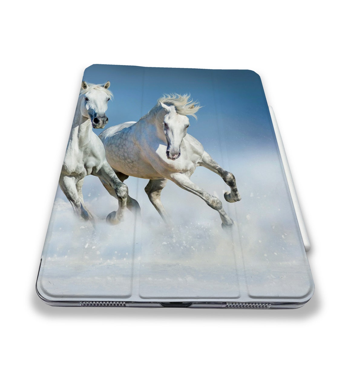 White Horses Ipad Pro 11 2021 Case Animal Ipad Mini 10.5 Pro Etsy