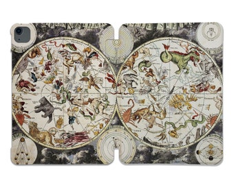 Constellation iPad Case, Vintage Zodiac Star Map