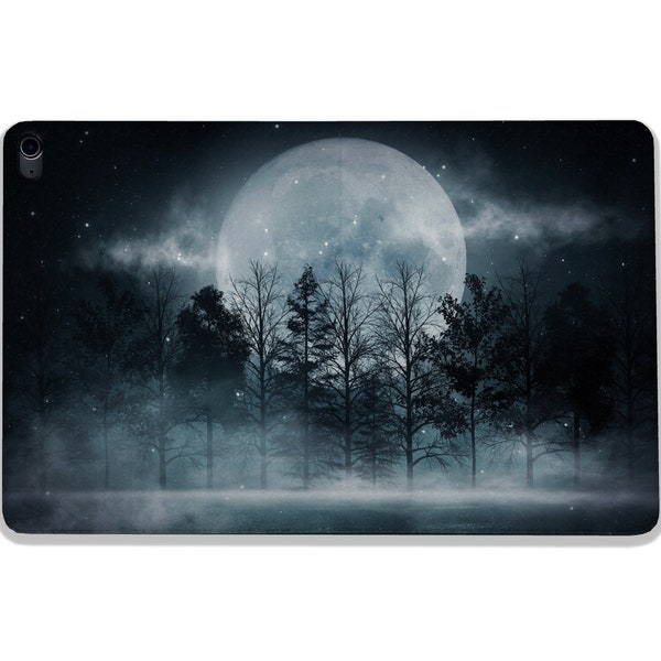 Full Moon iPad Air 3 4 5 case with pencil holder Forest iPad 9.7 10.2 Pro 11 Pro 12.9 case Nature iPad mini 5 case Trees iPad mini 4 case
