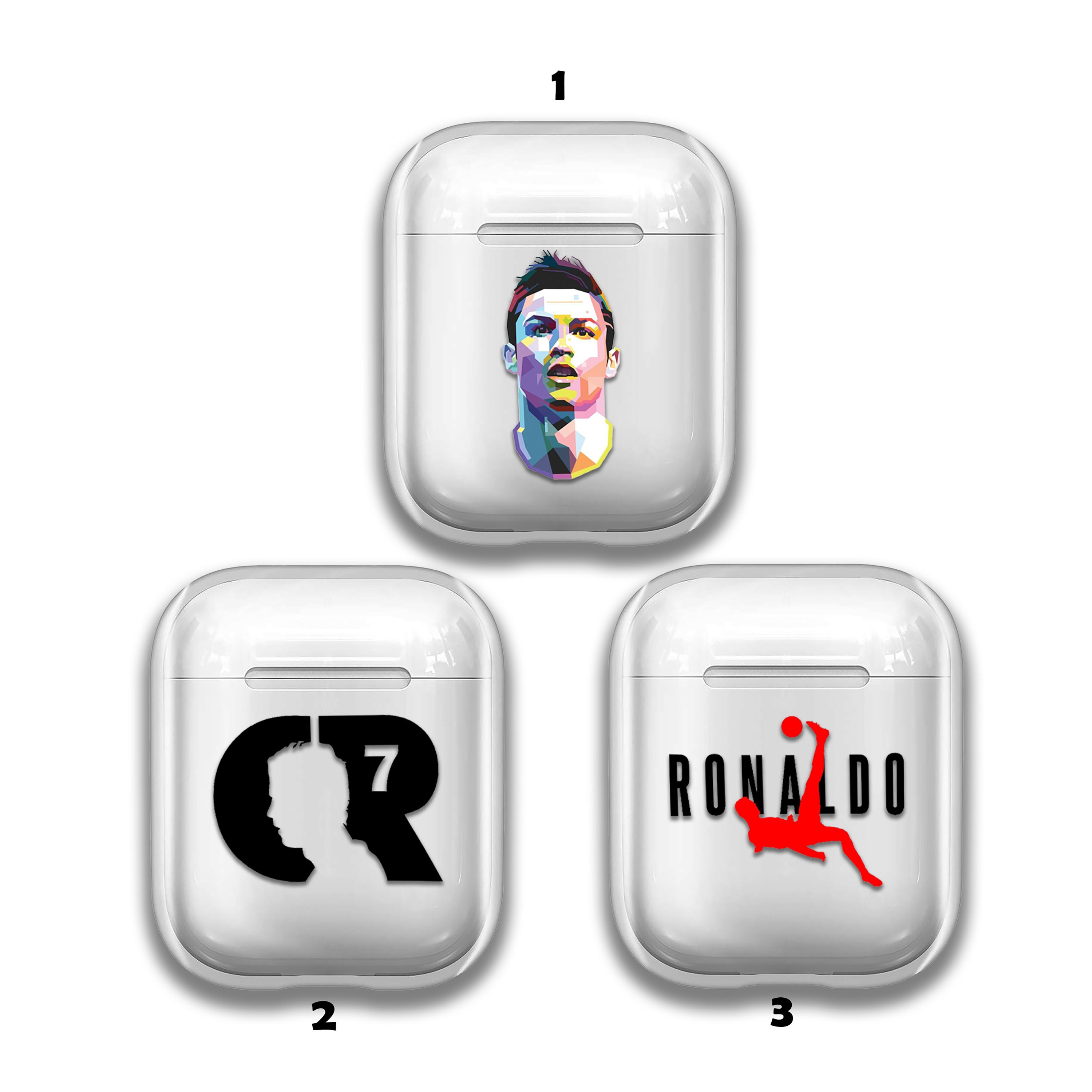 Apple - CR7　イヤーポッズプロ　Apple※本体のみ Ronaldo Airpods 3 Cover Clear Air Pods Case Headphone