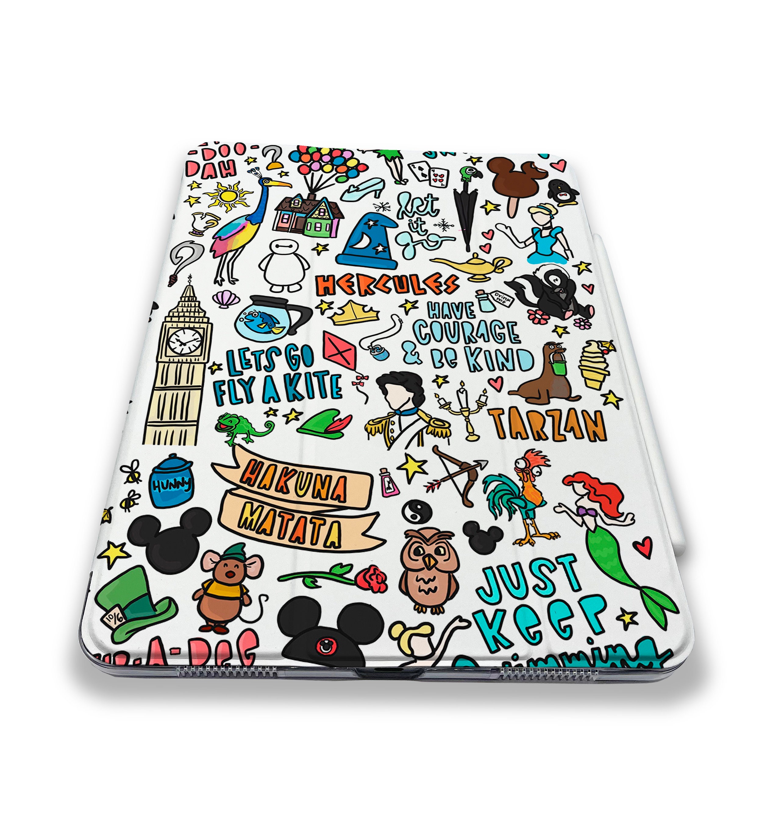 ディズニーキャラクターiPadケース、硬質プラスチックカバー - Etsy 日本