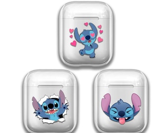 Stitch Disney AirPods Case, Silicone Protective Cover