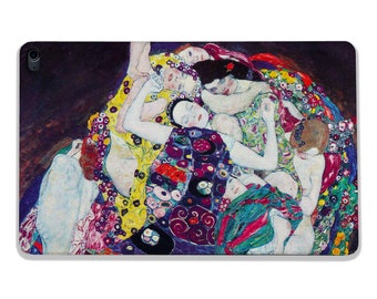 Klimt Painting iPad Case, Book Style Cover with Pencil Holder