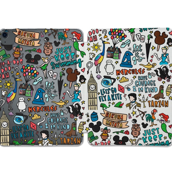 iPad-hoesje met Disney-personage, harde plastic hoes