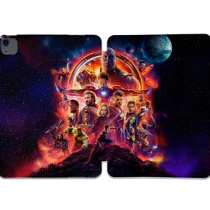 May include: A colorful illustration of the Avengers characters from the Marvel Cinematic Universe. The characters are standing on a rocky surface with a starry background. The characters include Iron Man, Captain America, Thor, Hulk, Black Widow, Hawkeye, and more.