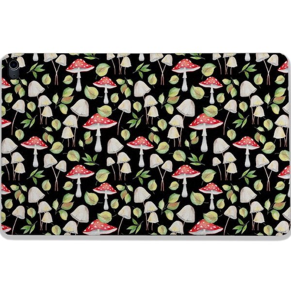 Cute Mushroom iPad apple pencil holder case Floral iPad 2 3 4 mini 4 5 Nature Leaves iPad Air 4 5 Kawaii Pro 9.7" 10.5" 11" 12.9" 2021 case