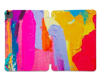 Colorful Paint Swatch iPad Case, Hard Plastic iPad Cover