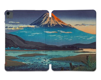 Japanese Mountain iPad Case, Scenic Landscape Art