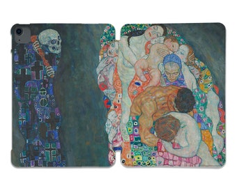 Gustav Klimt iPad Pro 12.9 2021 Abstract Painted iPad 9.7 2020 case Aesthetic iPad Mini 6 5 2022 Death Life iPad Pro 11 10.2 Retro Dark case