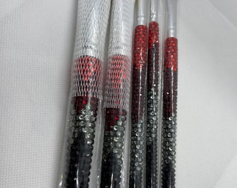 Ombré black to red brush set