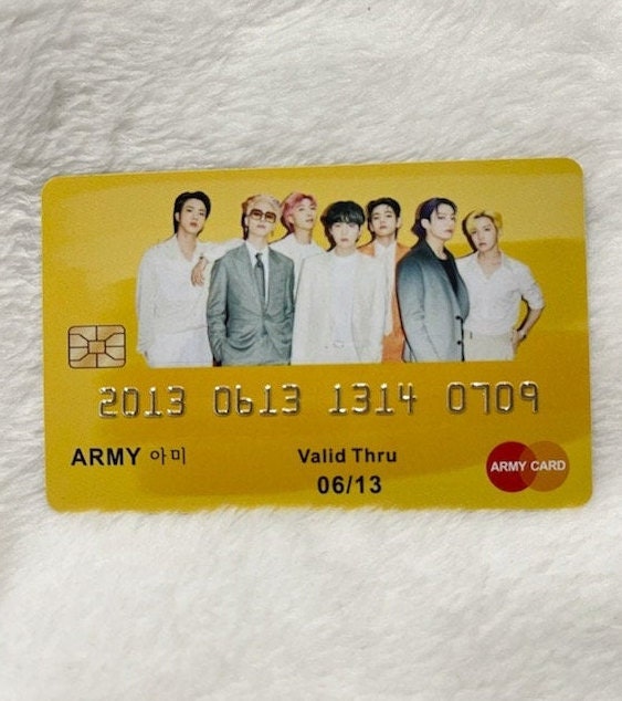 BTS Army Credit Card Etsy