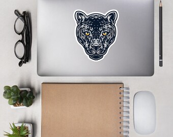 Black Panther Bubble-Free Sticker, Black Panther Sticker, Big Cat Sticker
