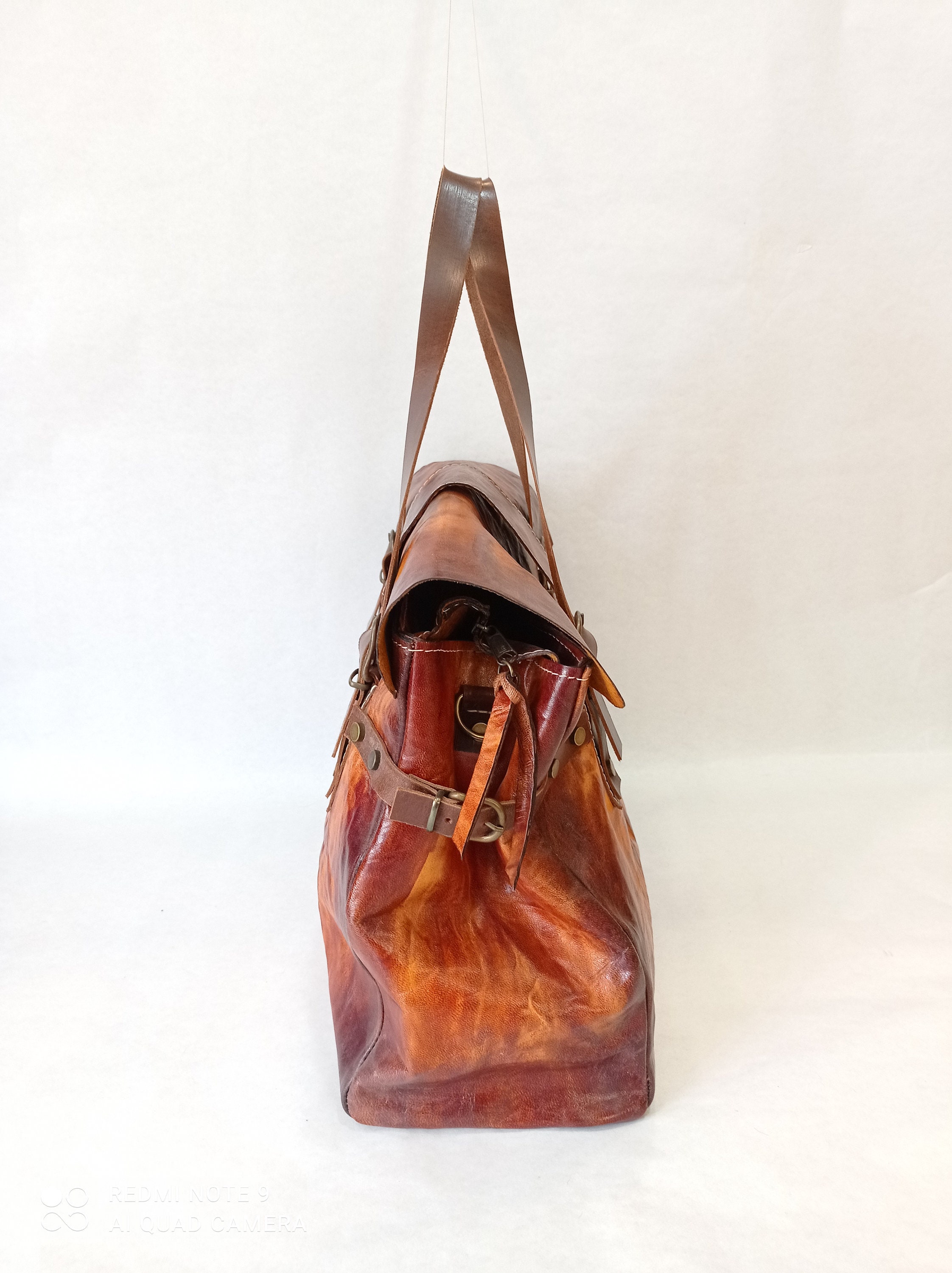 Custom Luxury Handmade Leather Weekend Bag Etsy Australia