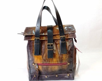 Custom Handmade Leather Backpack
