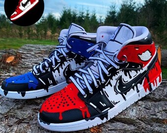 blue jordan 1 cartoon