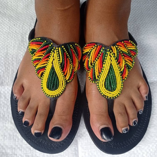 beaded sandals