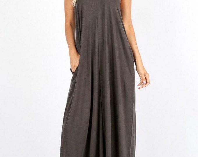 Charcoal Maxi Dress Maxi Dresses for Women Maxi Dress Etsy