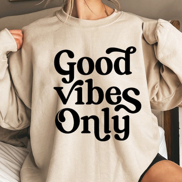 Good Vibes Only SVG, Hippie Svg, Good Vibes Svg, Positive Svg, Retro Svg, Svg Cricut Cut File, PNG Files | Print Cut Files | Silhouette