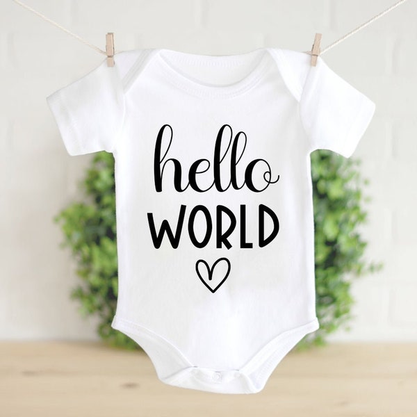 Hello World SVG, Newborn Svg, I'm New Here Svg, New Baby Svg, Baby Infant Svg, Baby Svg, SVG Cricut Cut File, PNG Files | Print Cut Files