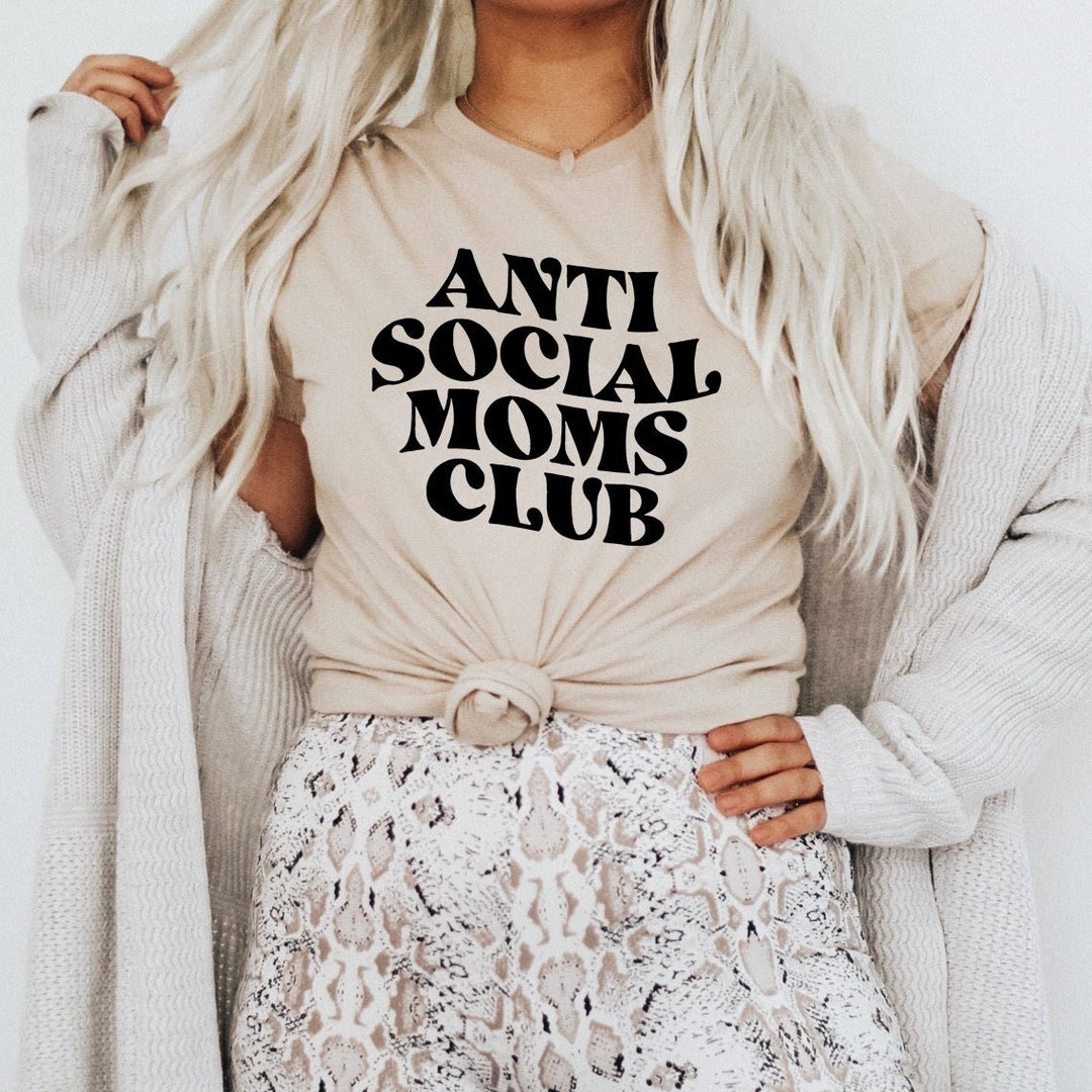 Anti Social Moms Club SVG Antisocial Club Antisocial Moms - Etsy