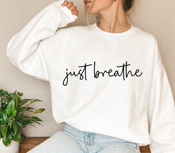 Just Breathe SVG Motivational Inspirational Quotes Svg Just | Etsy