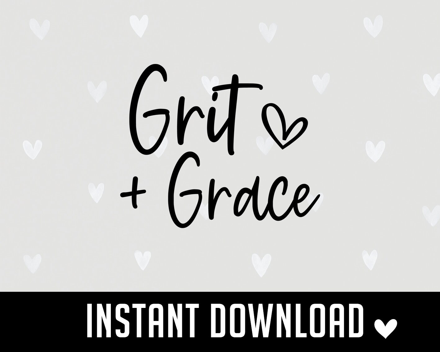 Grit and Grace SVG Inspirational Quote Christian Svg Grit Etsy