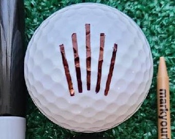 Plantilla de pelota de golf de alineación de puntos de puntería
